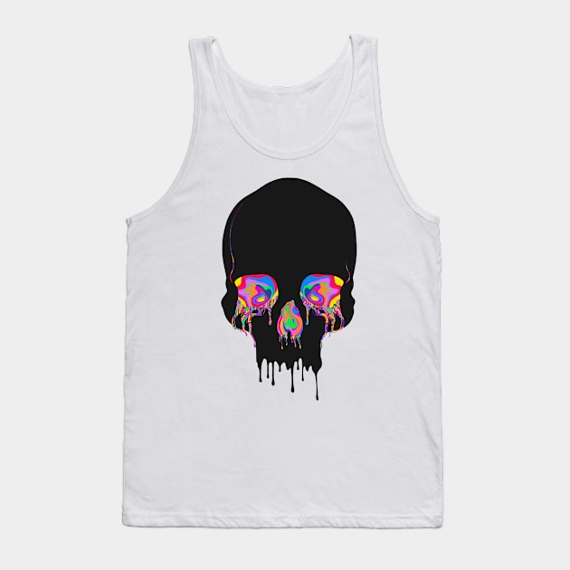 Psychedelic Skull Tank Top by Cheerhio